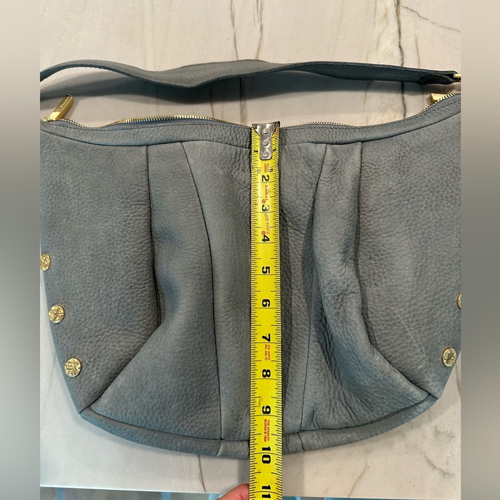 Hammitt Gray/Blue Shoulder Bag with Gold Accents - Picture 14 of 15